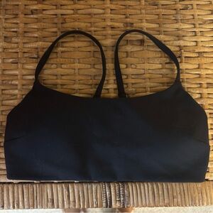 Black lulu sports bra
